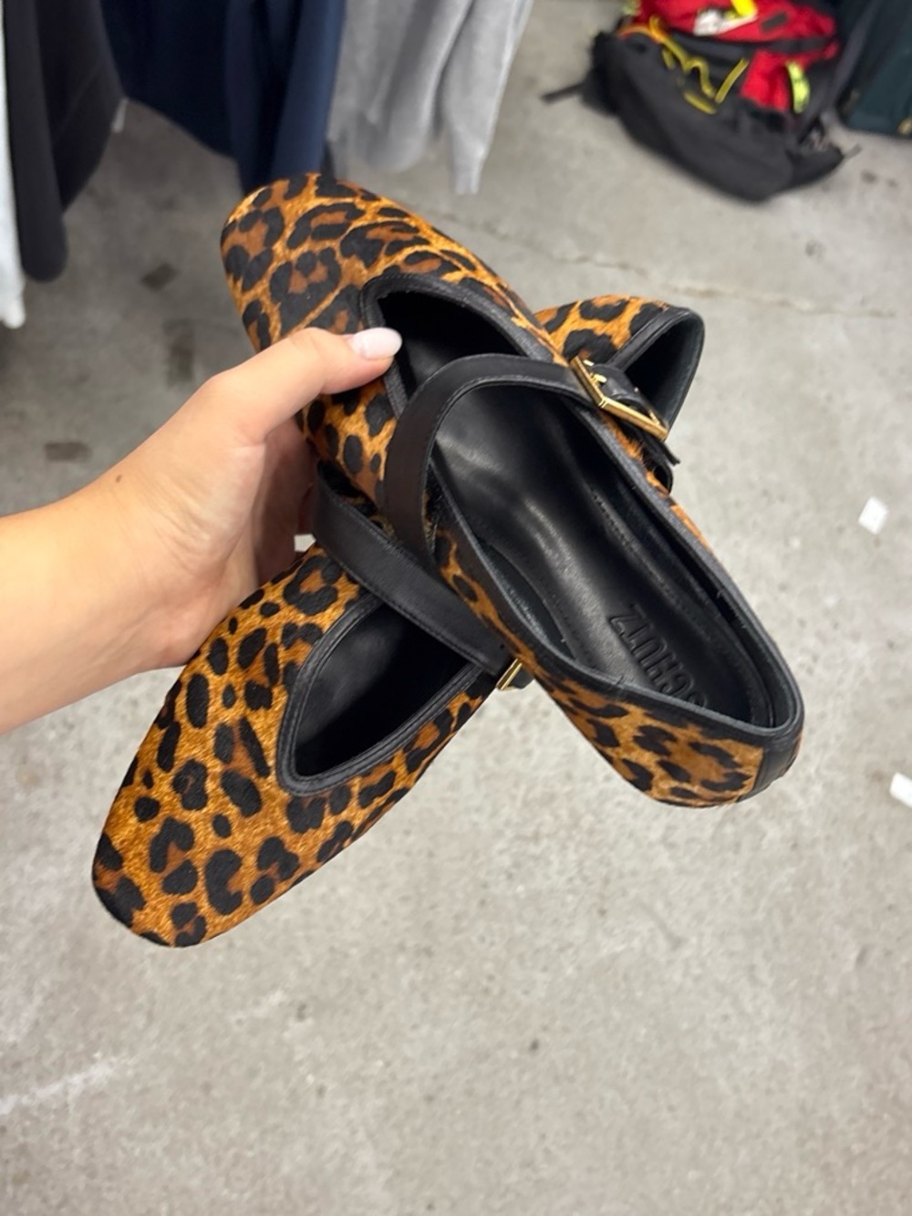 SchutzLeopard Print Mary-Jane Mule - Brown/Black
